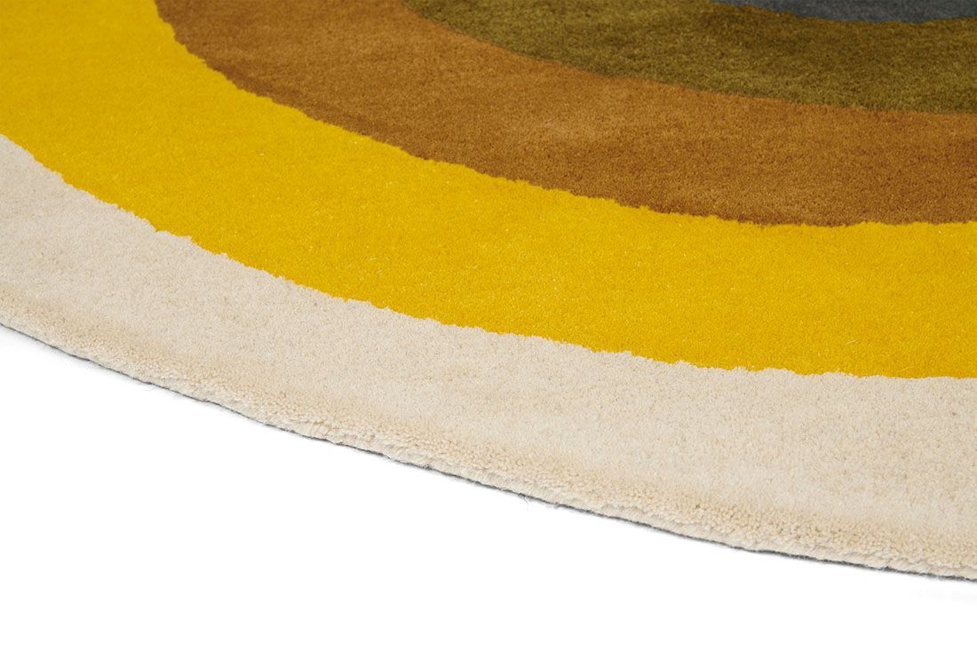 Tapete Círculo Sunflower Amarelo | Tamanho: Ø 150 cm