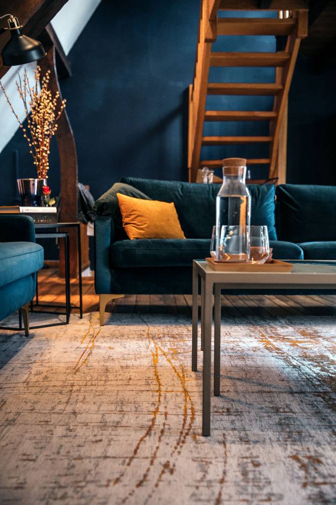 Tapete Columbus Dourado 8419 | Tamanho: 80 × 150 cm
