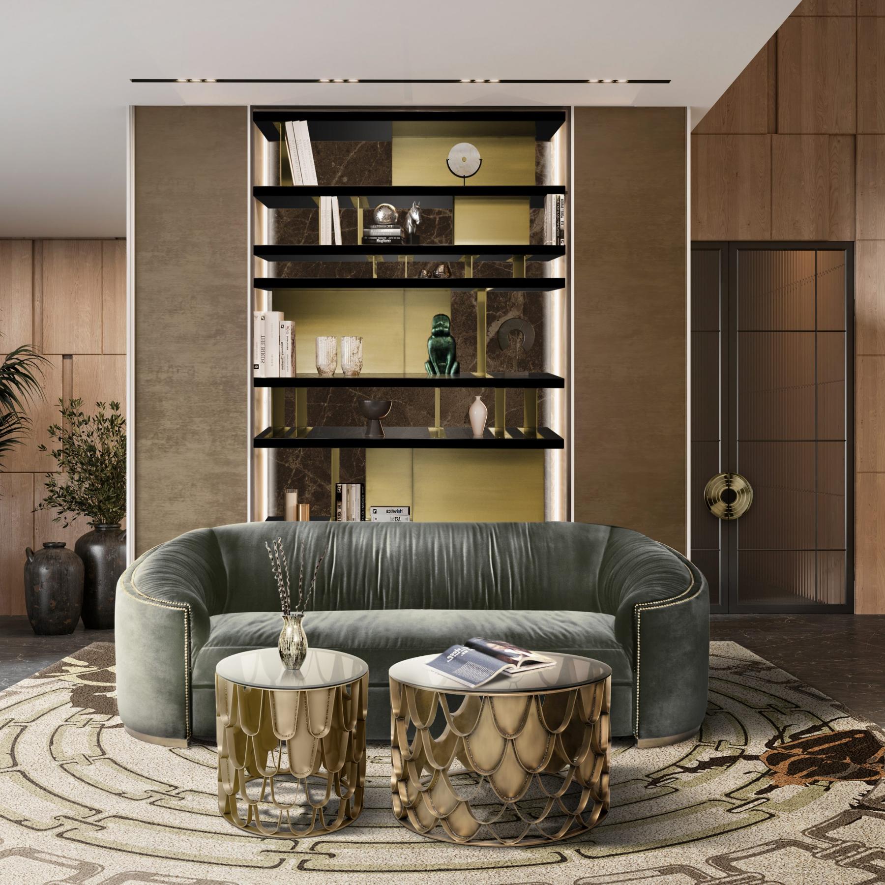 Sofá Curvo Verde Conforto Premium - 2