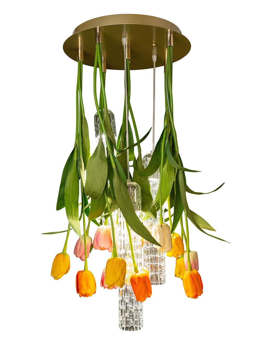 Lustre Redondo Pequeno Tulip