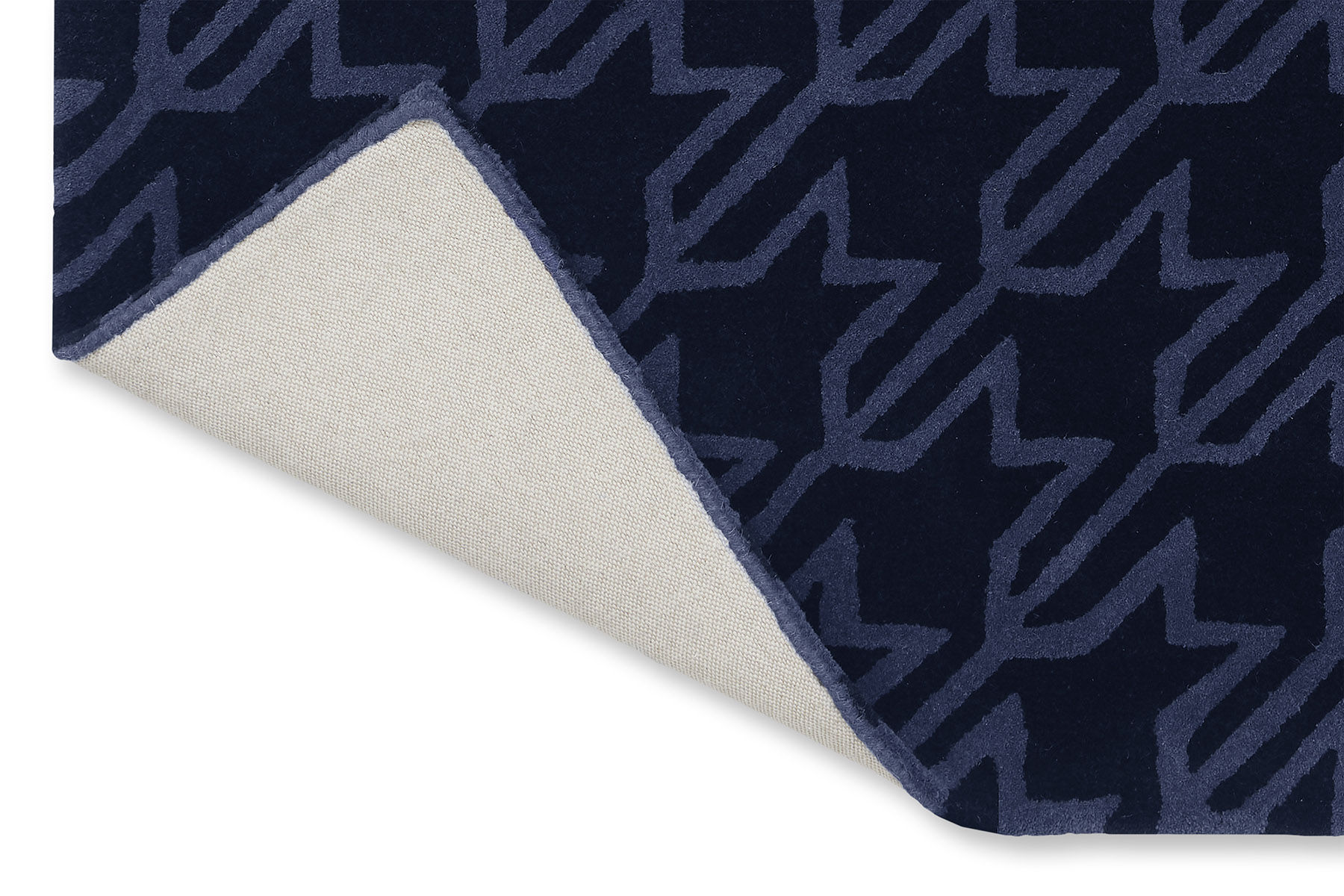 Tapete Houndstooth Azul Escuro | Tamanho: 200 × 280 cm