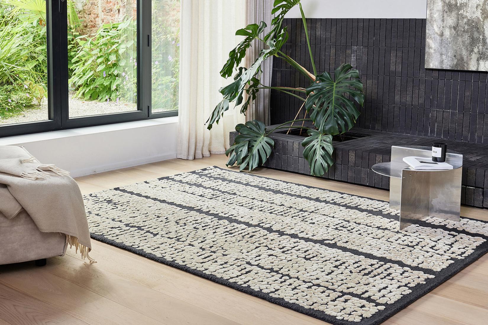 Tapete Pad Linho Preto | Tamanho: 170 × 240 cm