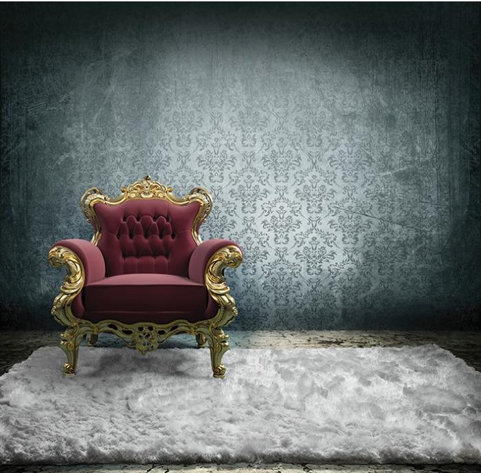 Tapete Shaggy Aster Branco