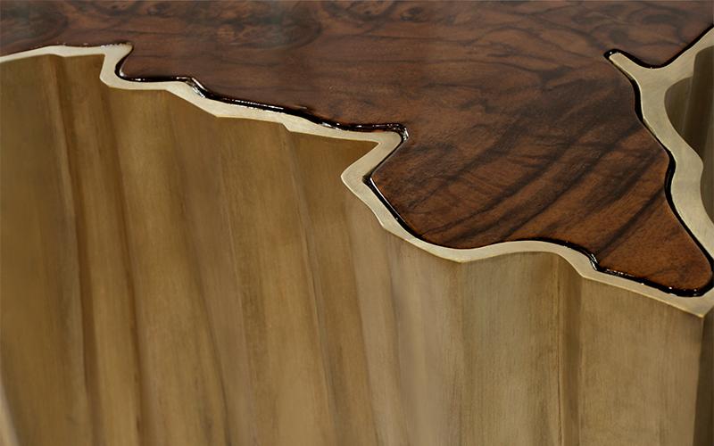 Mesa de Apoio Grande Natural Edge