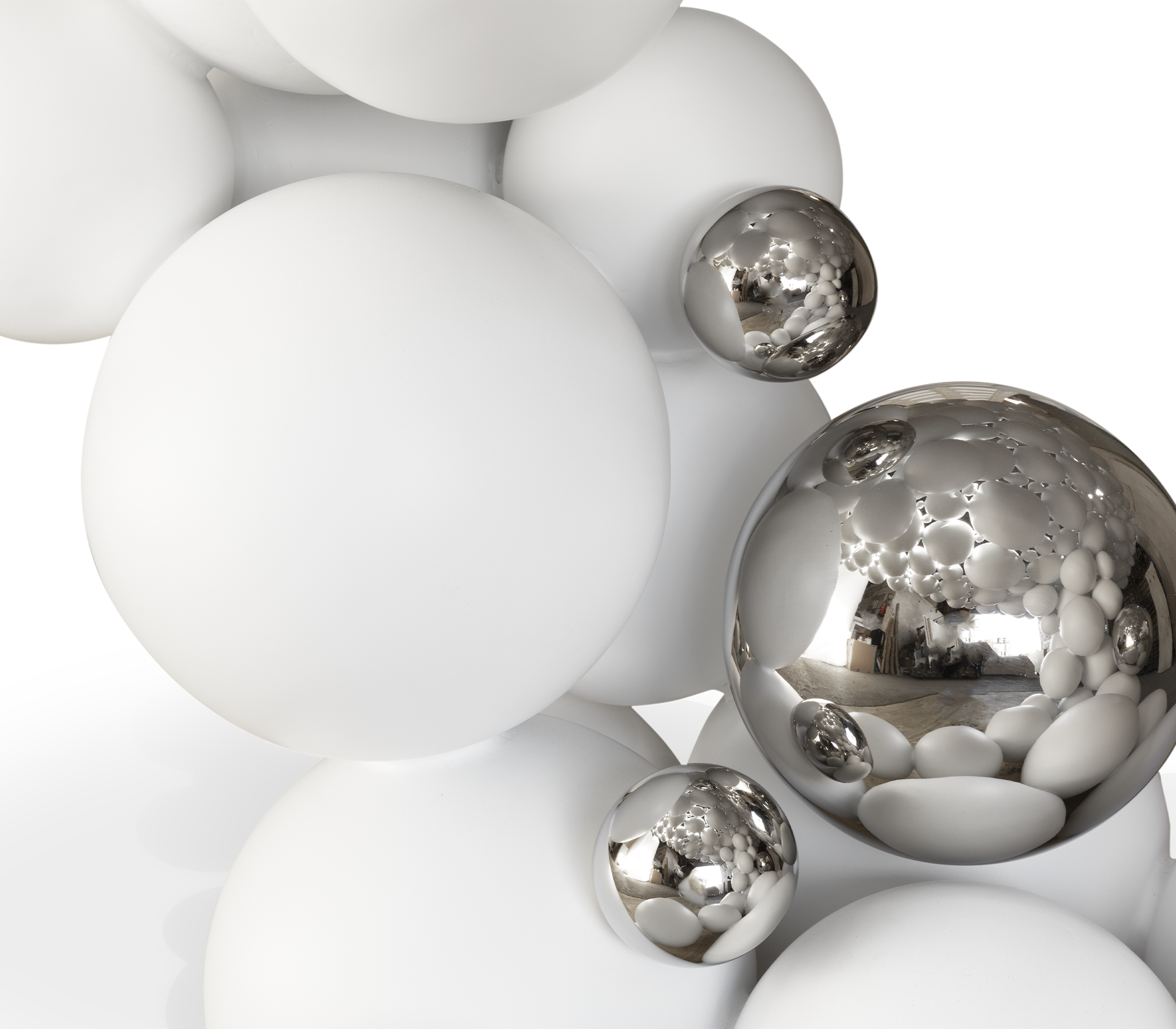 Mesa de Jantar Luxe Branca Orbit