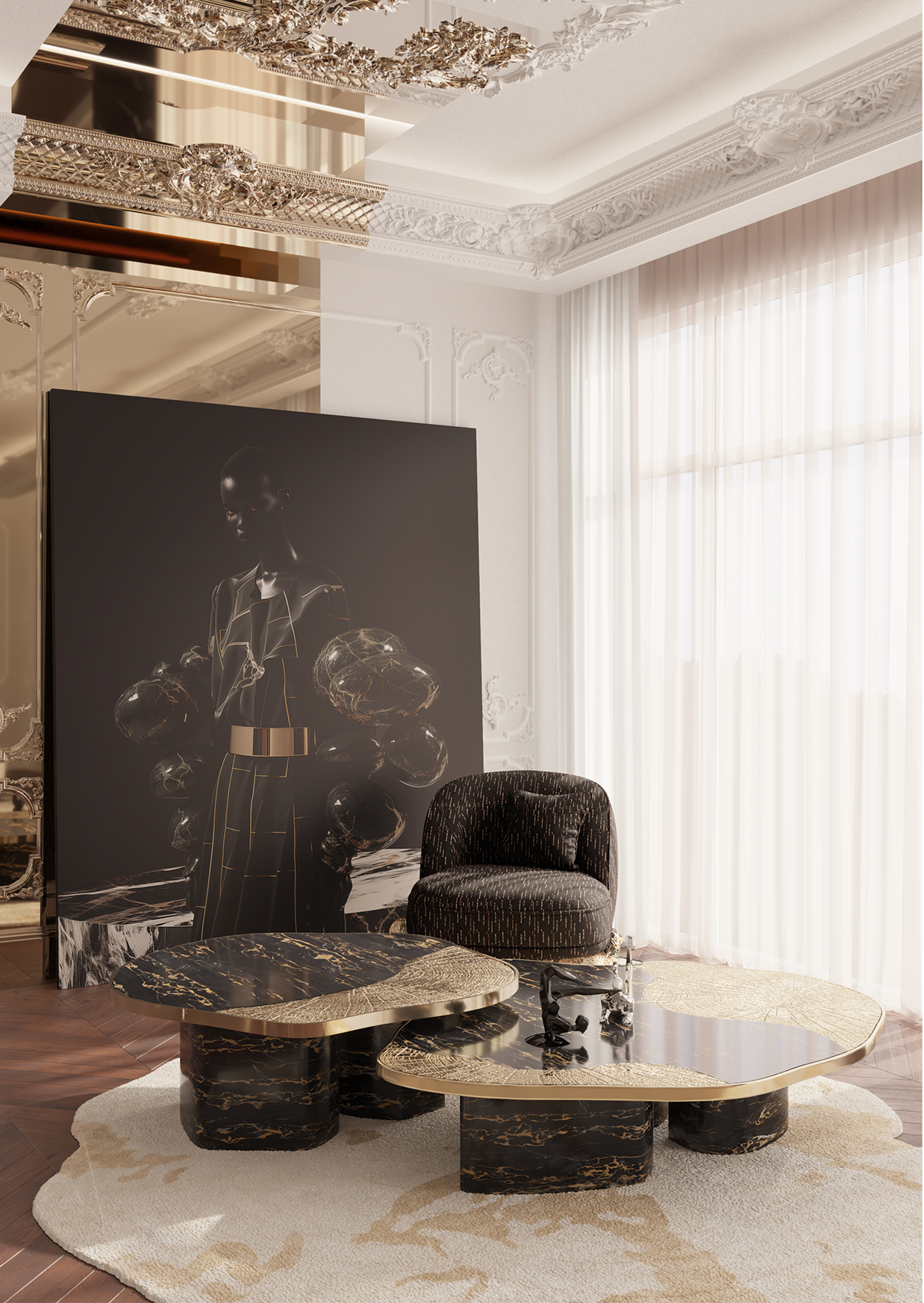 Poltrona Preta Angora II