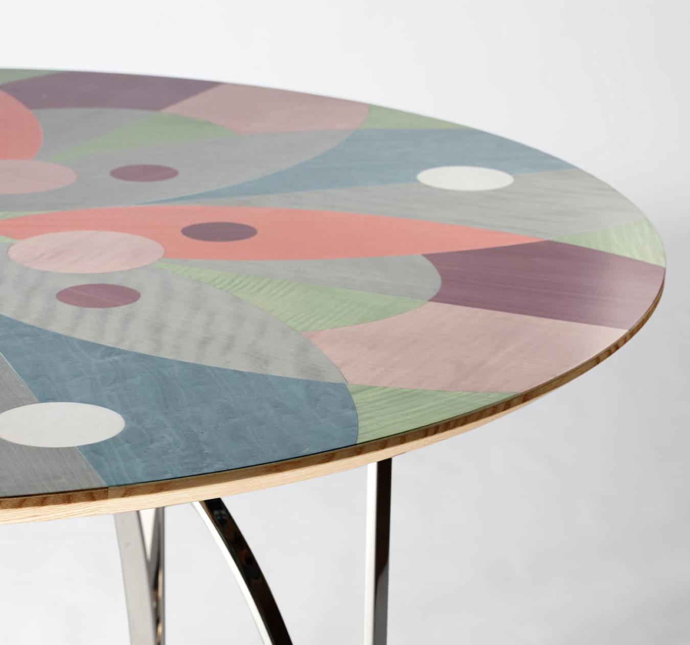 Mesa de Jantar Folheado Multicolor