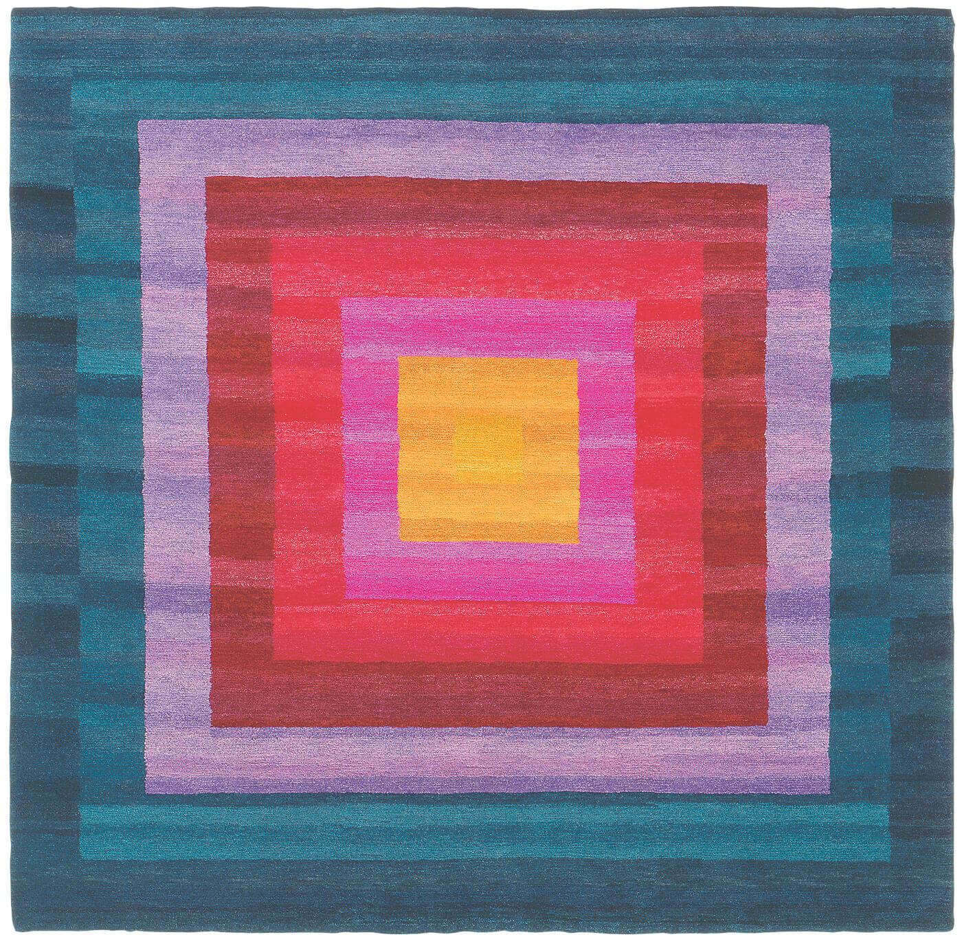 Tapete 8 Border Laranja Azul