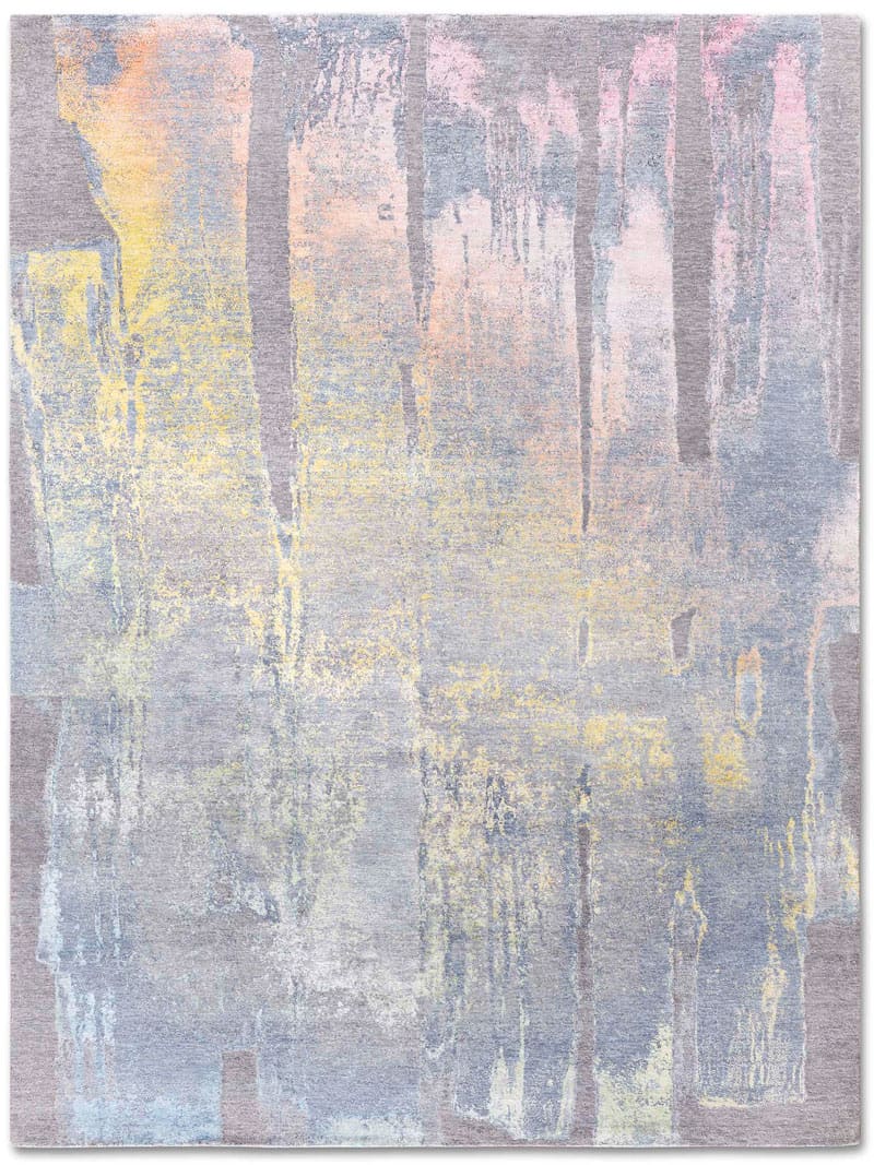 Tapete Pastel Sun Tecido à Mão | Tamanho: 305 × 427 cm