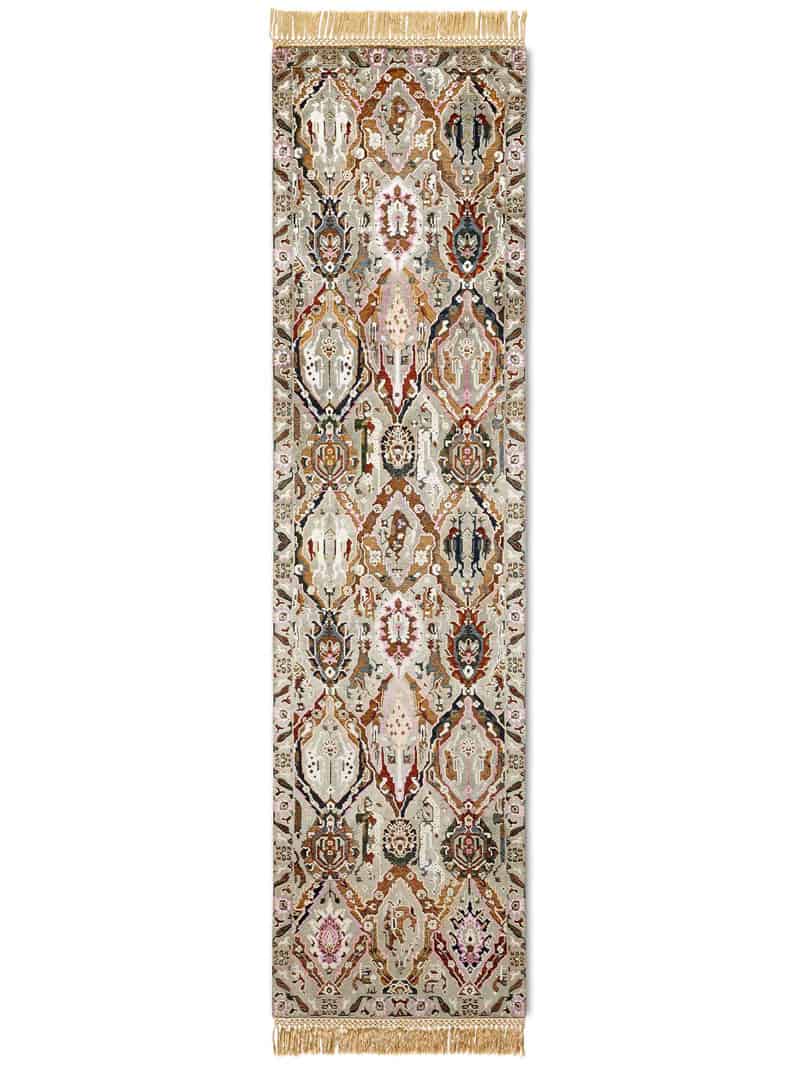 Tapete KavaBagh Verde Feito à Mão Luxury