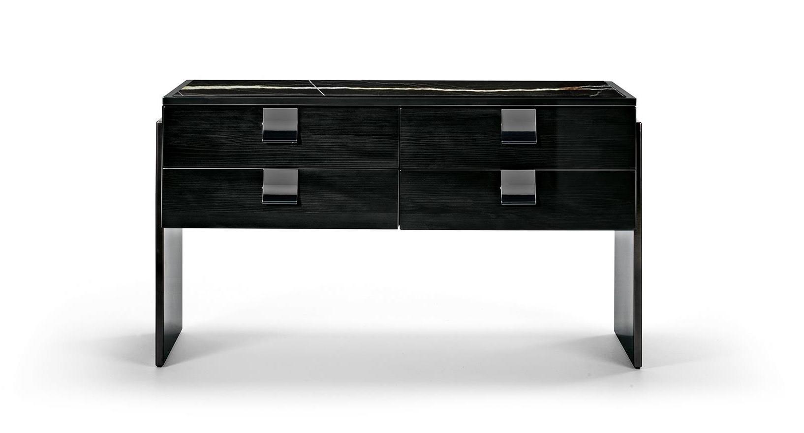 Gaveteiro escritório preto