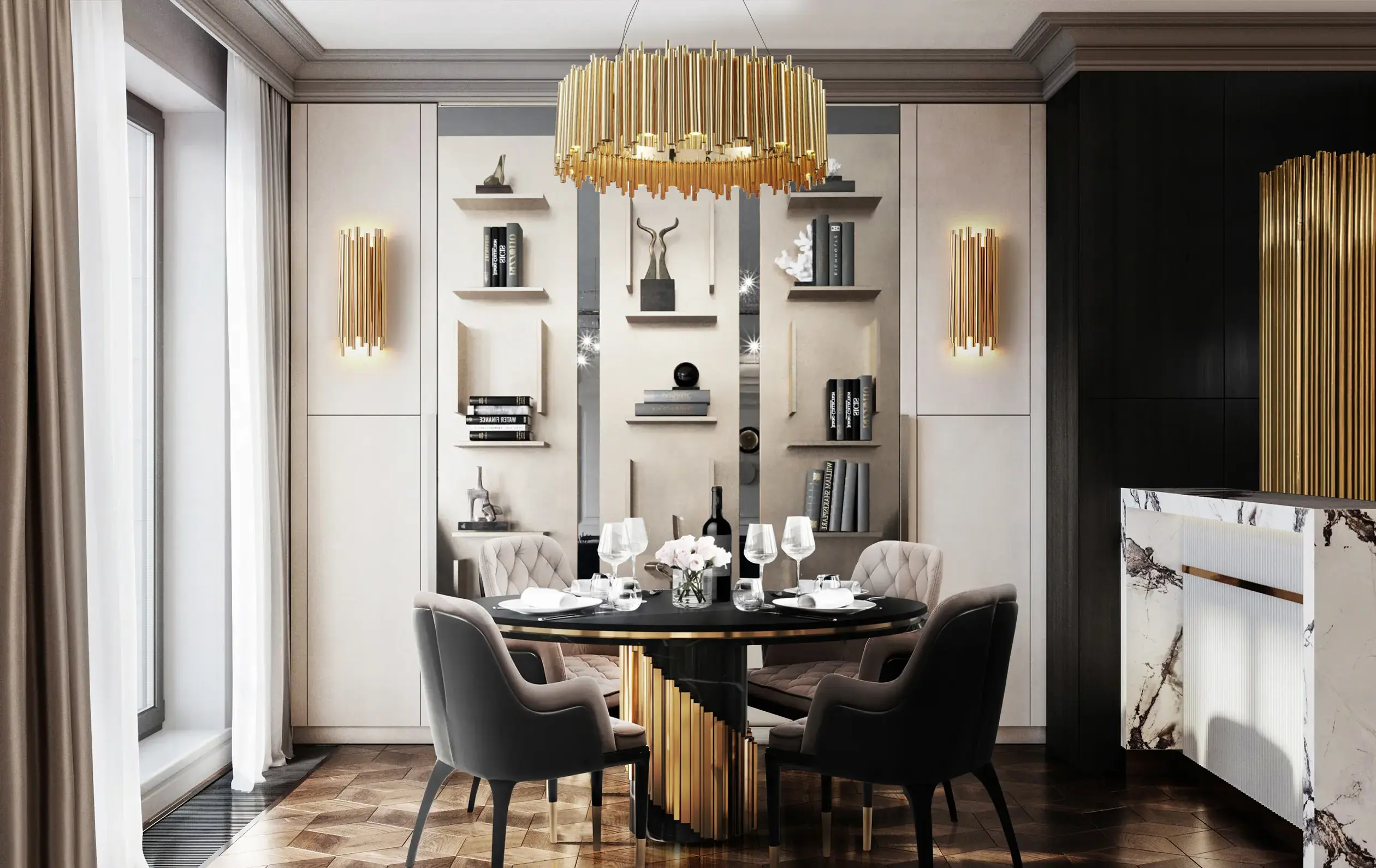 Candeeiro suspenso redondo Harmony - 8