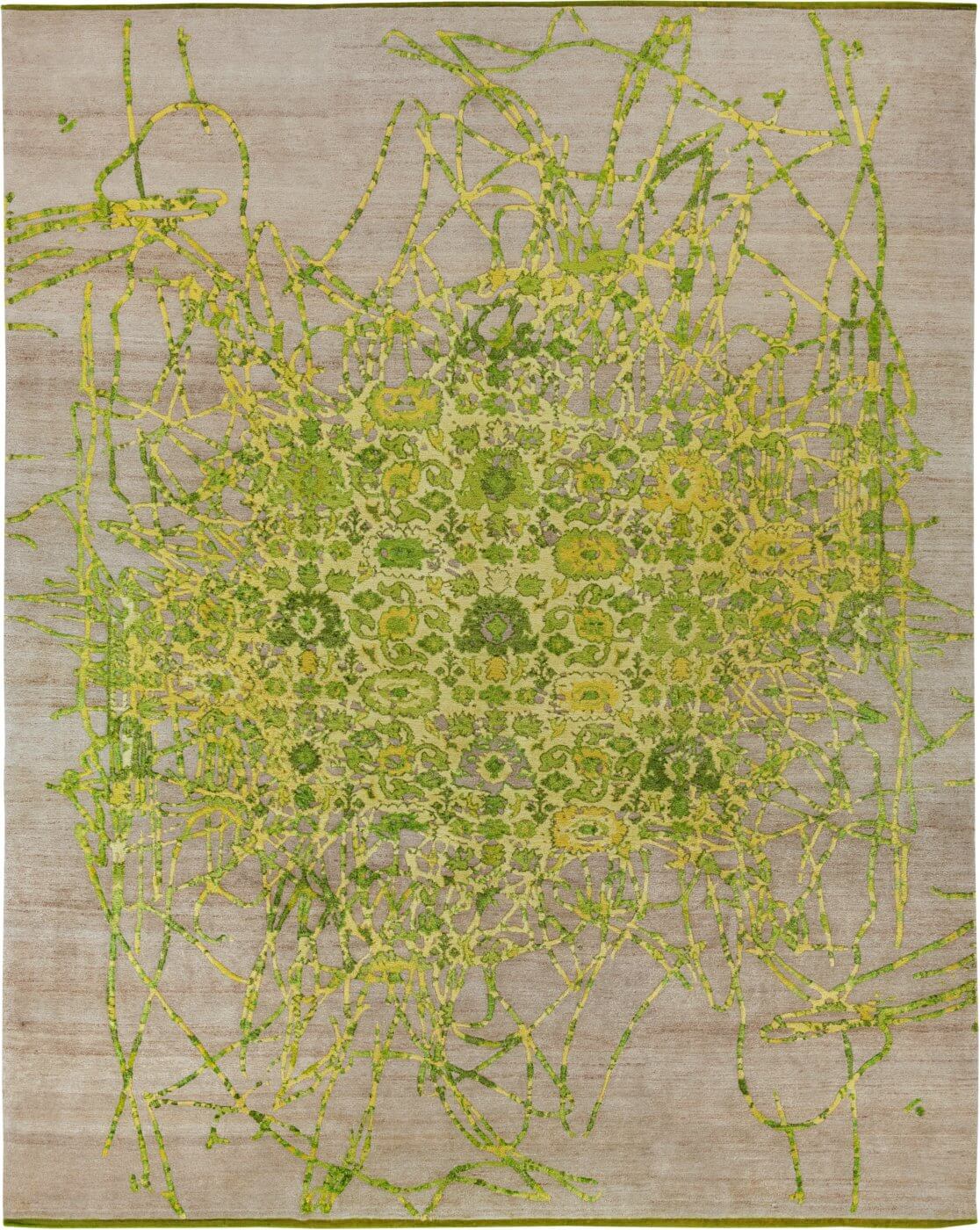 Tapete Bidjar Muted 2 Verde | Tamanho: 250 × 300 cm