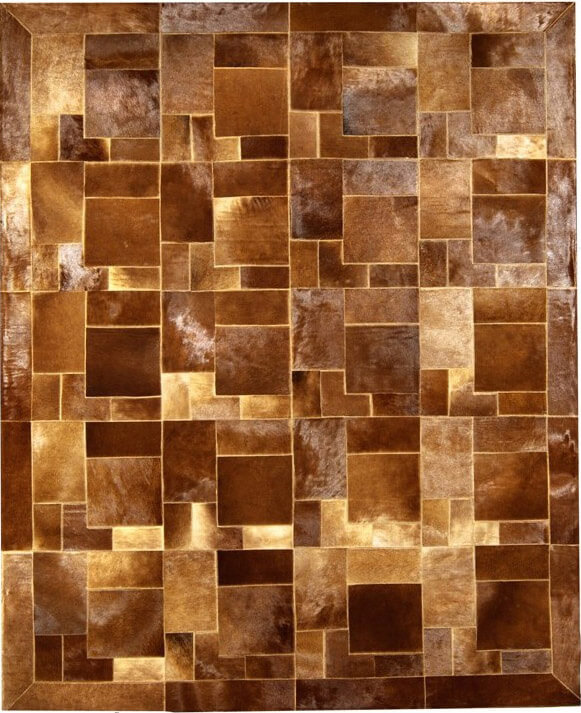Tapete Pele de Vaca Puzzle col.3 | Tamanho: 220 × 260 cm