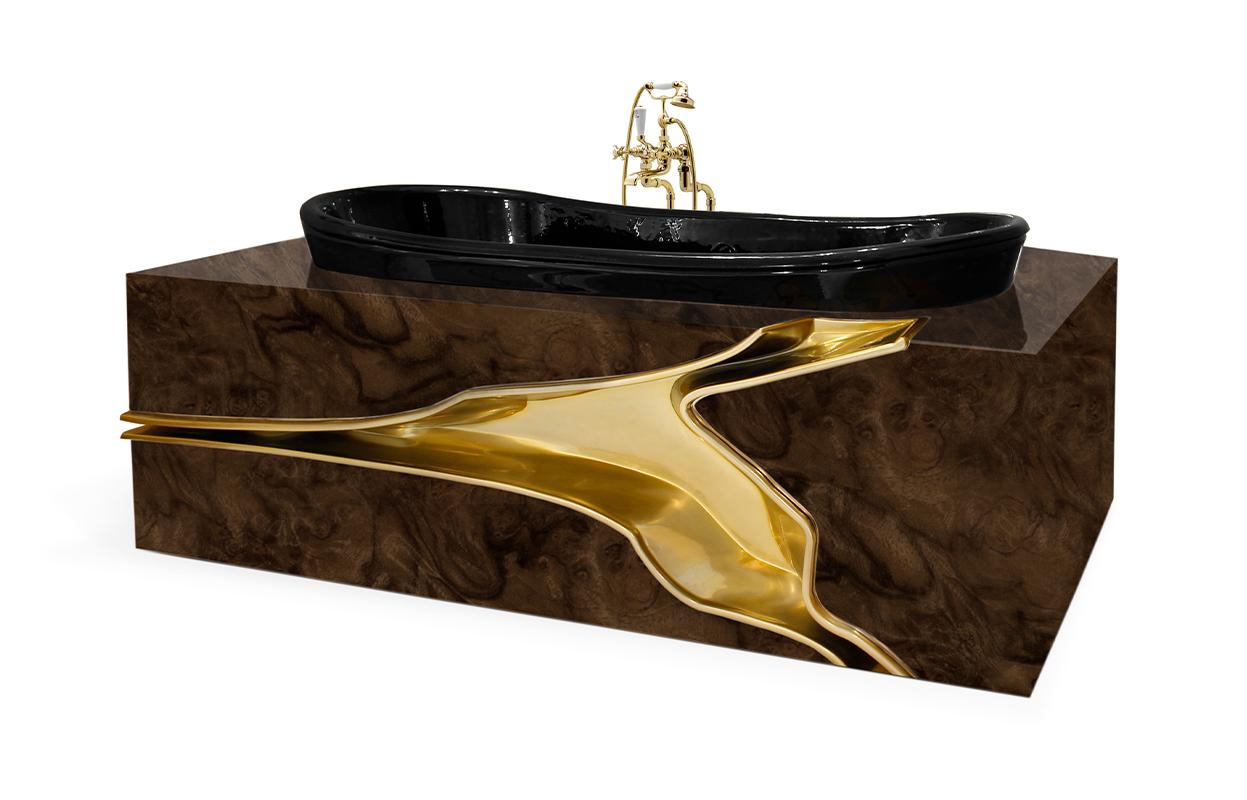 Banheira design fraturado