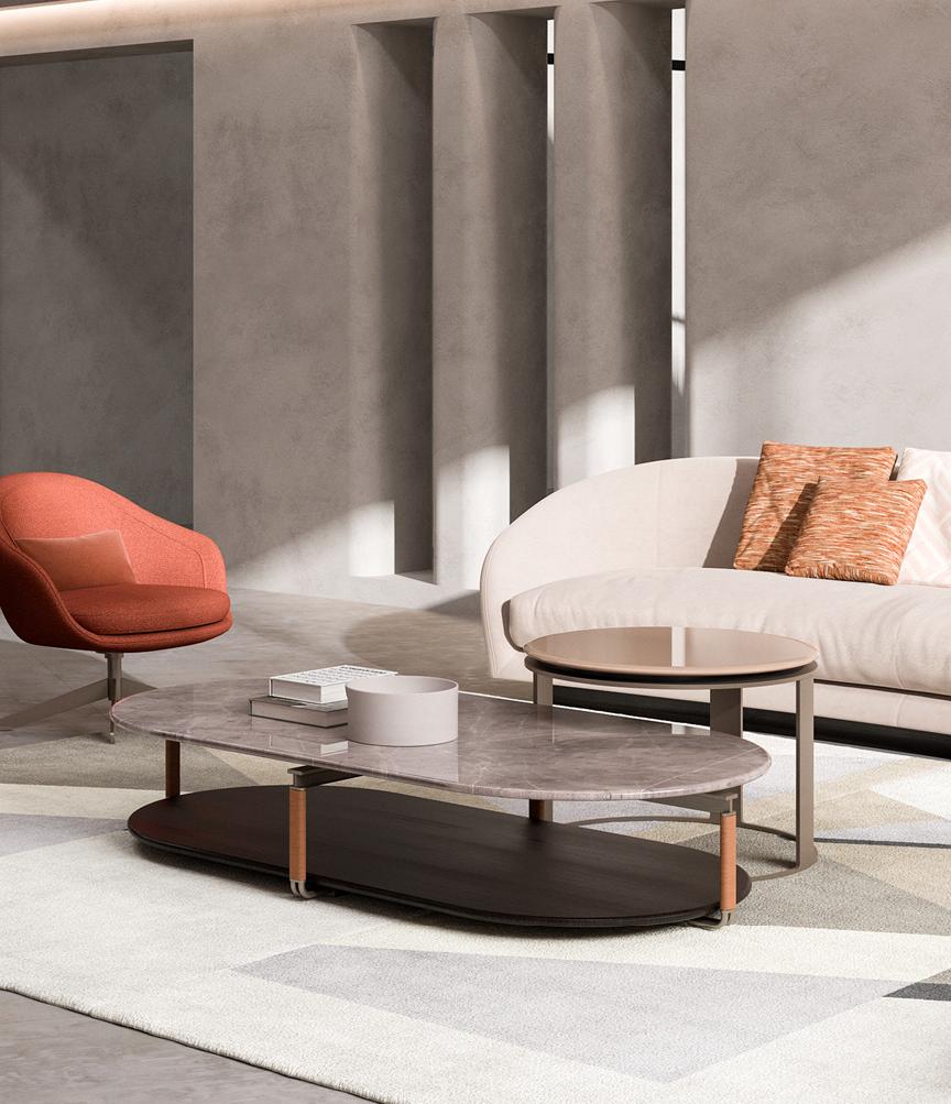 Mesa de Centro Mármore York | Dimensões: L 164 cm Mesa de Centro Mármore York | Dimensões: L 164 cm