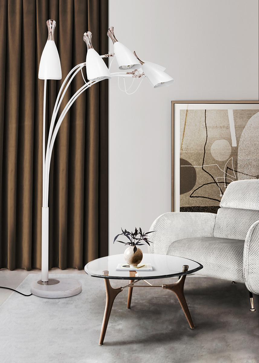 Candeeiro de pé nobre 5 - 1