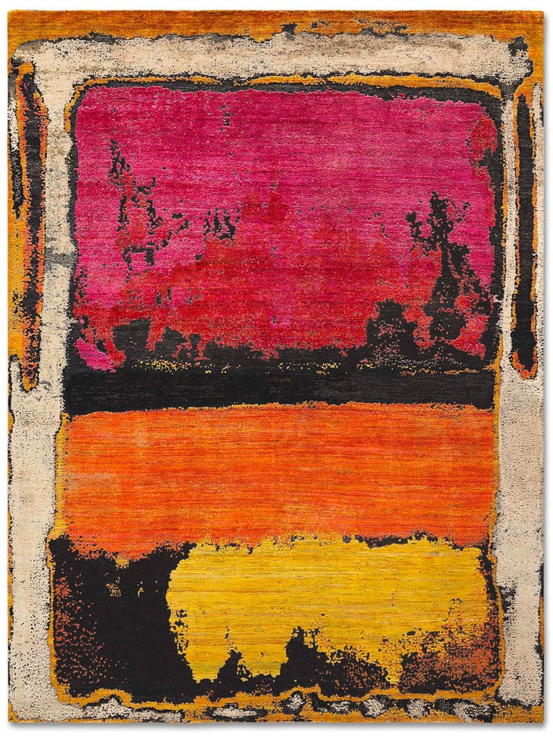 Tapete Magenta Feito à Mão Luxury