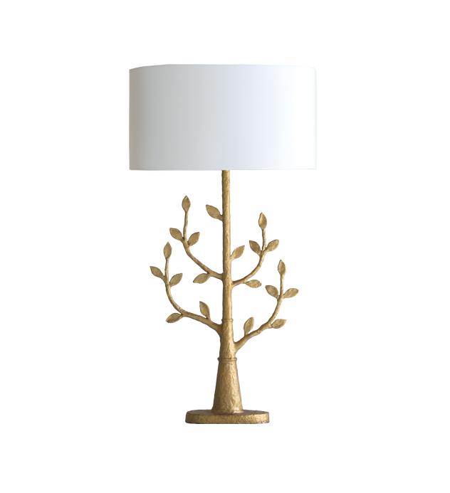 Candeeiro de Mesa Millana com Acabamento Dourado