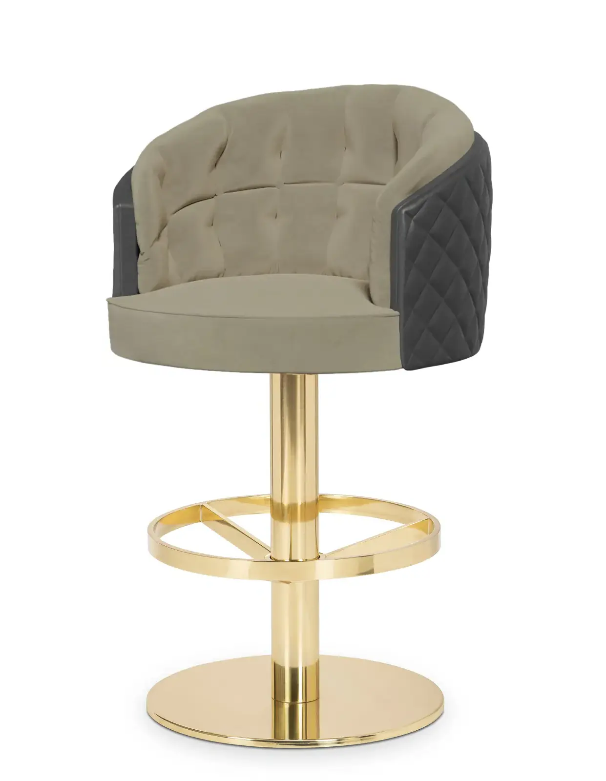 Cadeira bar giratória luxo