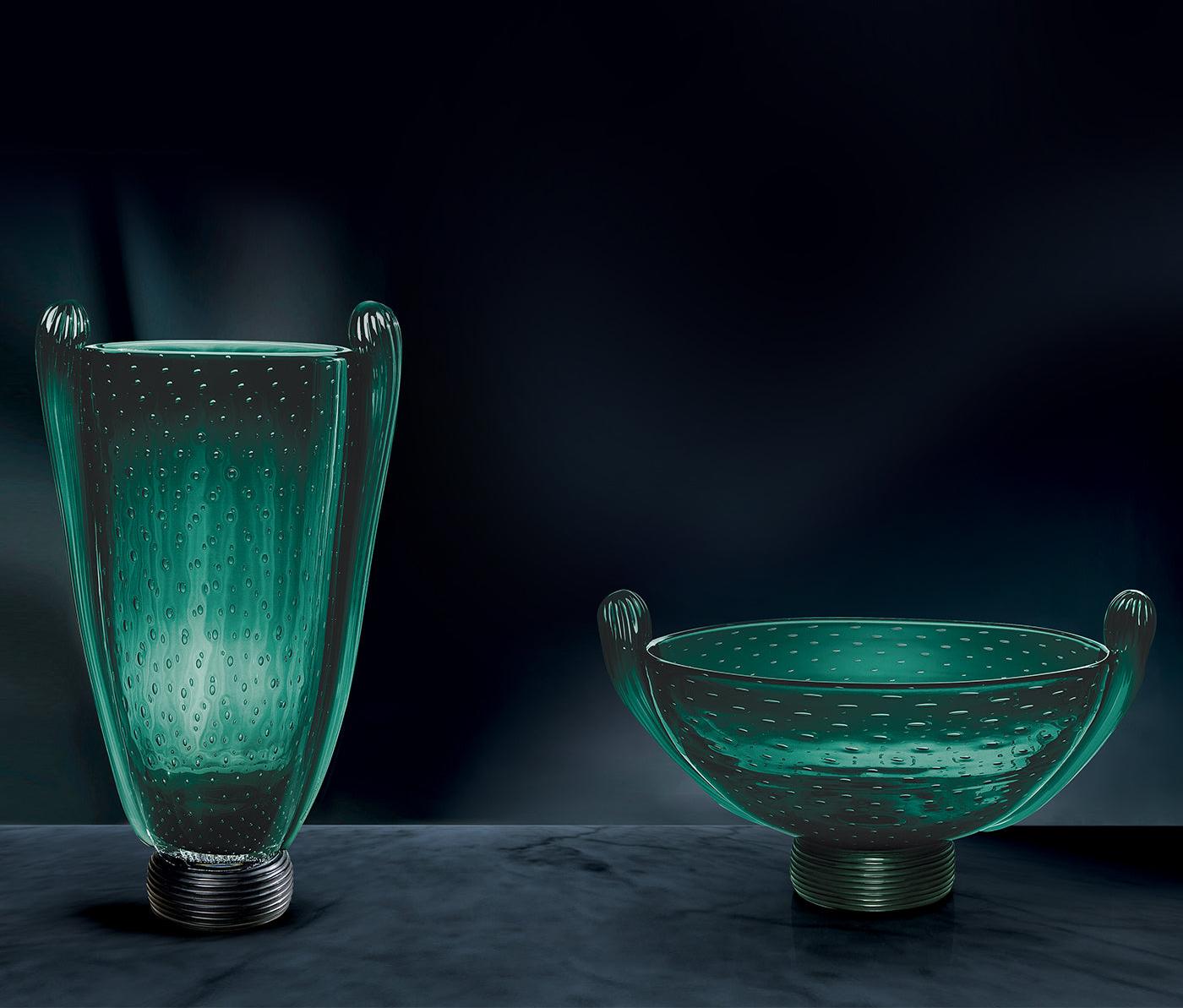 Taça em Vidro de Murano Verde