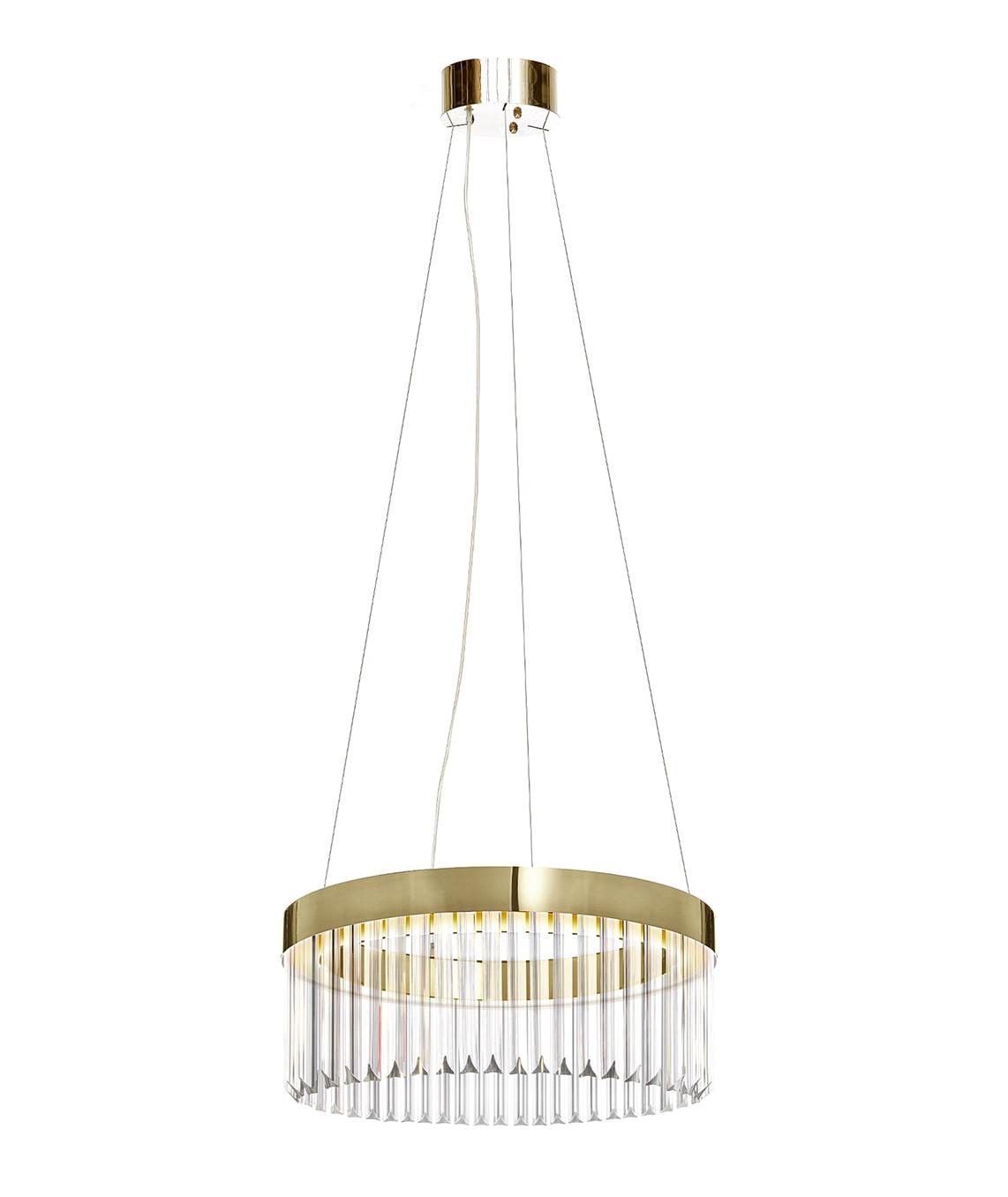 Lustre Pequeno em Anel Dourado