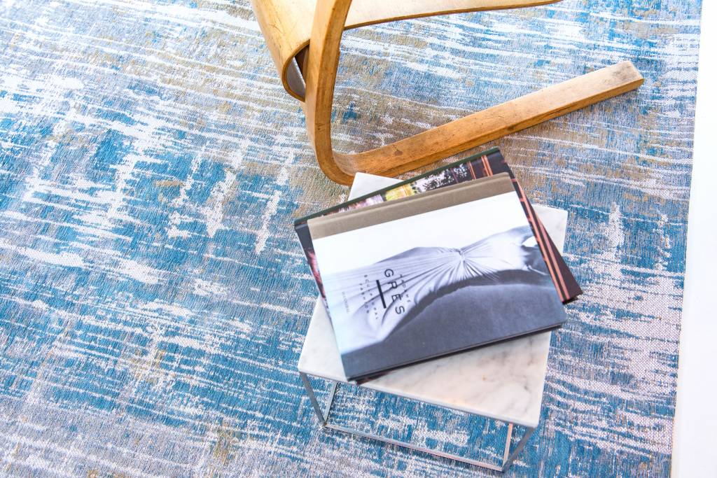 Tapete 8718 Long Island Azul | Tamanho: 170 × 240 cm