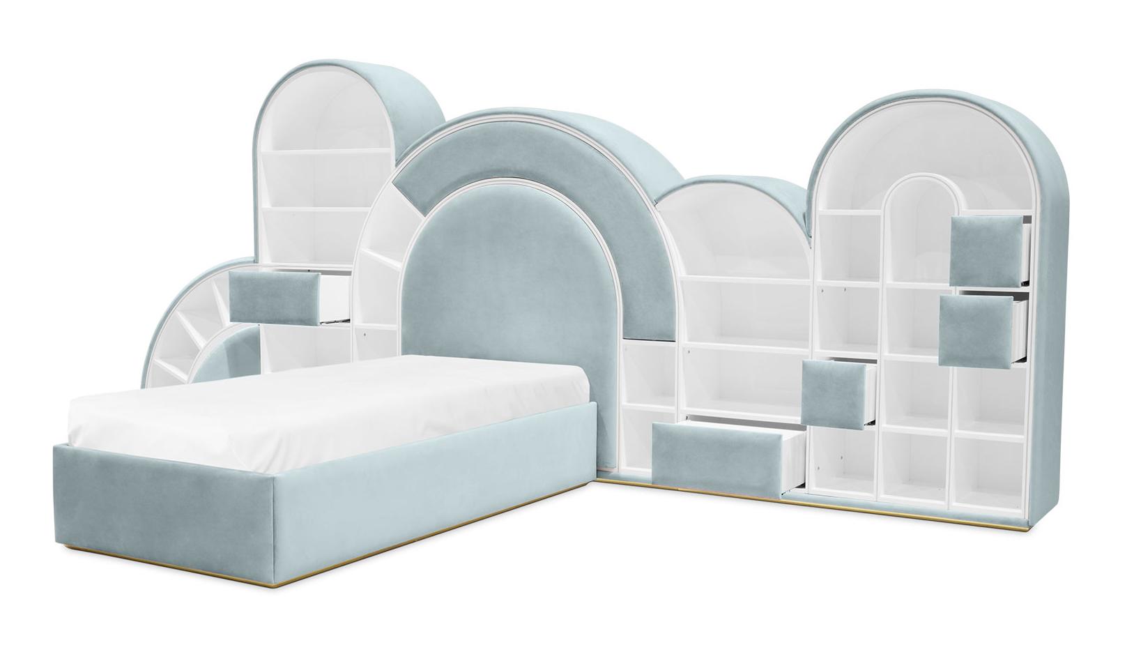 Cama Bubblegum Marshmallow azul