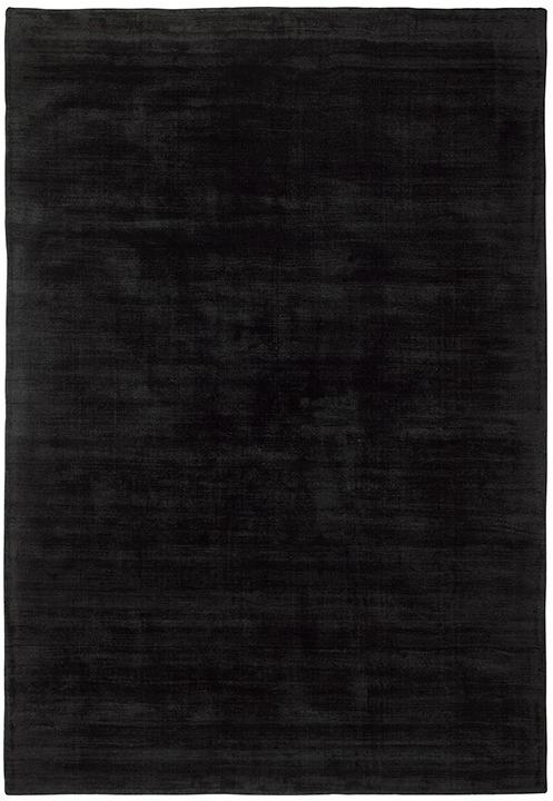 Tapete Liso Preto Indiano Tecido à Mão | Tamanho: 200 × 300 cm