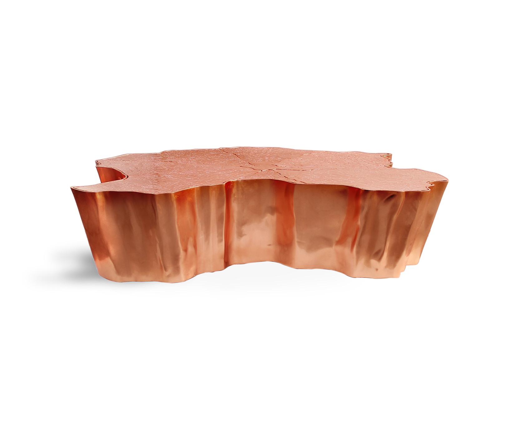 Mesa de Centro Cobre Paradise | Dimensões: L 138 × P 95 × A 36 cm Mesa de Centro Cobre Paradise | Dimensões: L 138 × P 95 × A 36 cm