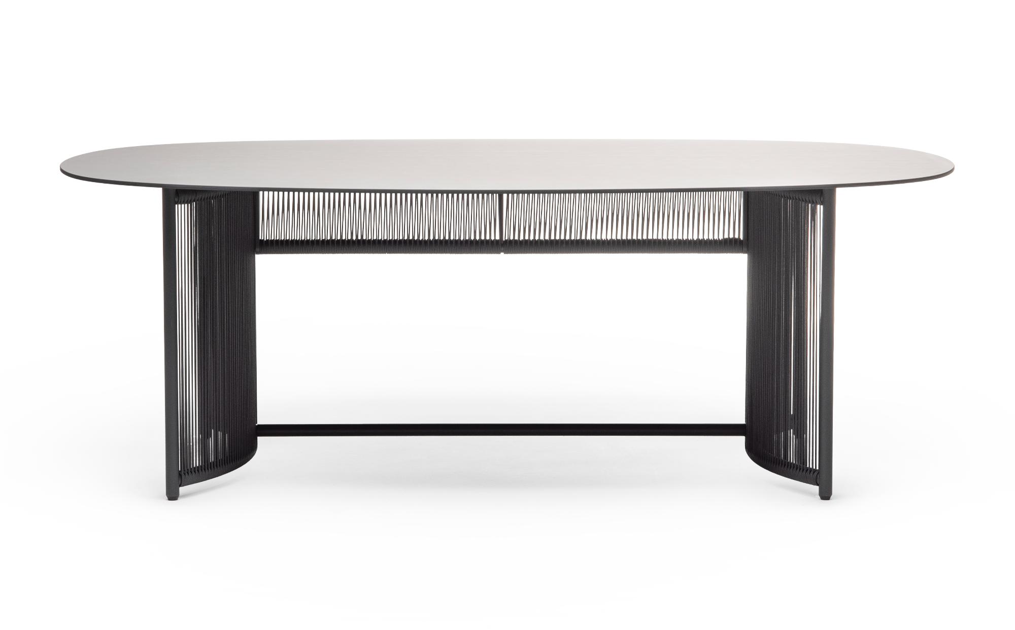Mesa de Jantar Oval para Exterior Altana T-OV Antracite