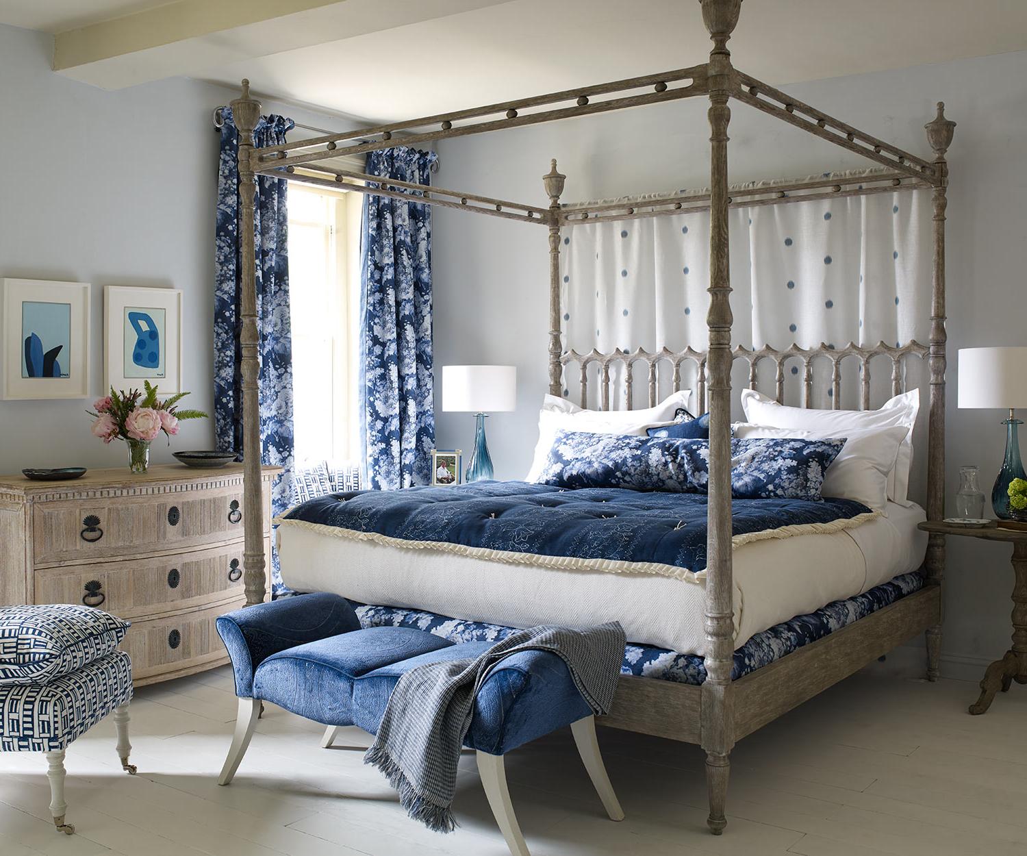 Cama de Casal Morris King Greyed Oak