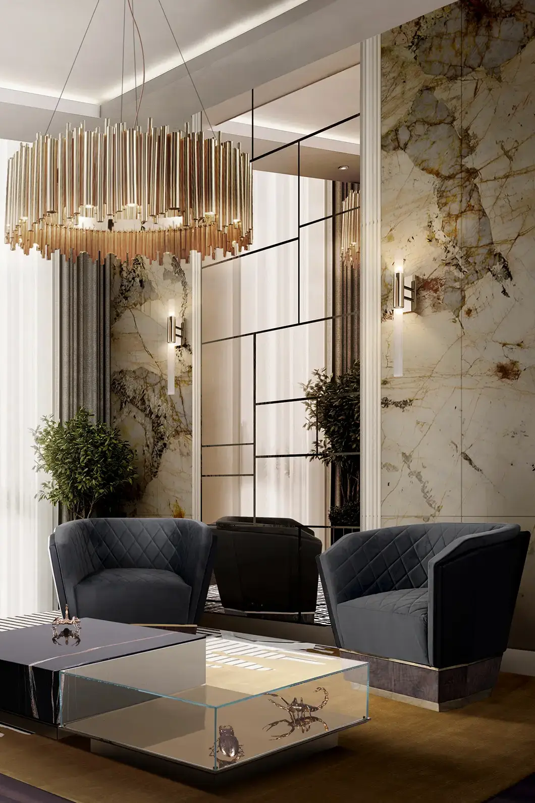 Candeeiro suspenso redondo Harmony - 5