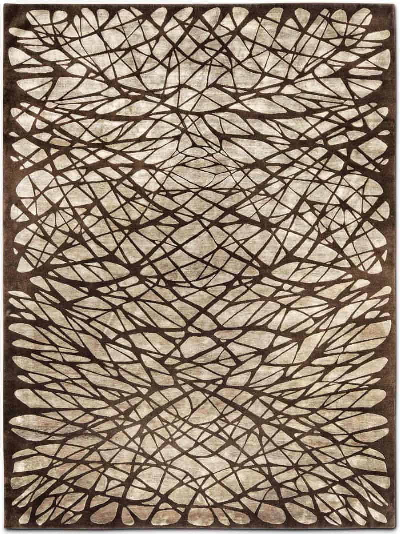 Tapete Dresden Castanho Feito à Mão | Tamanho: 183 × 274 cm