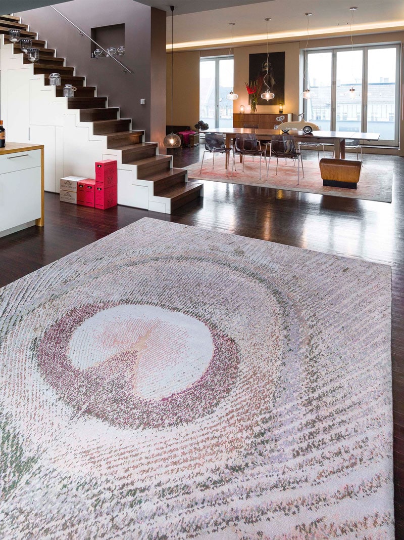 Tapete Feathers Feito à Mão Luxury