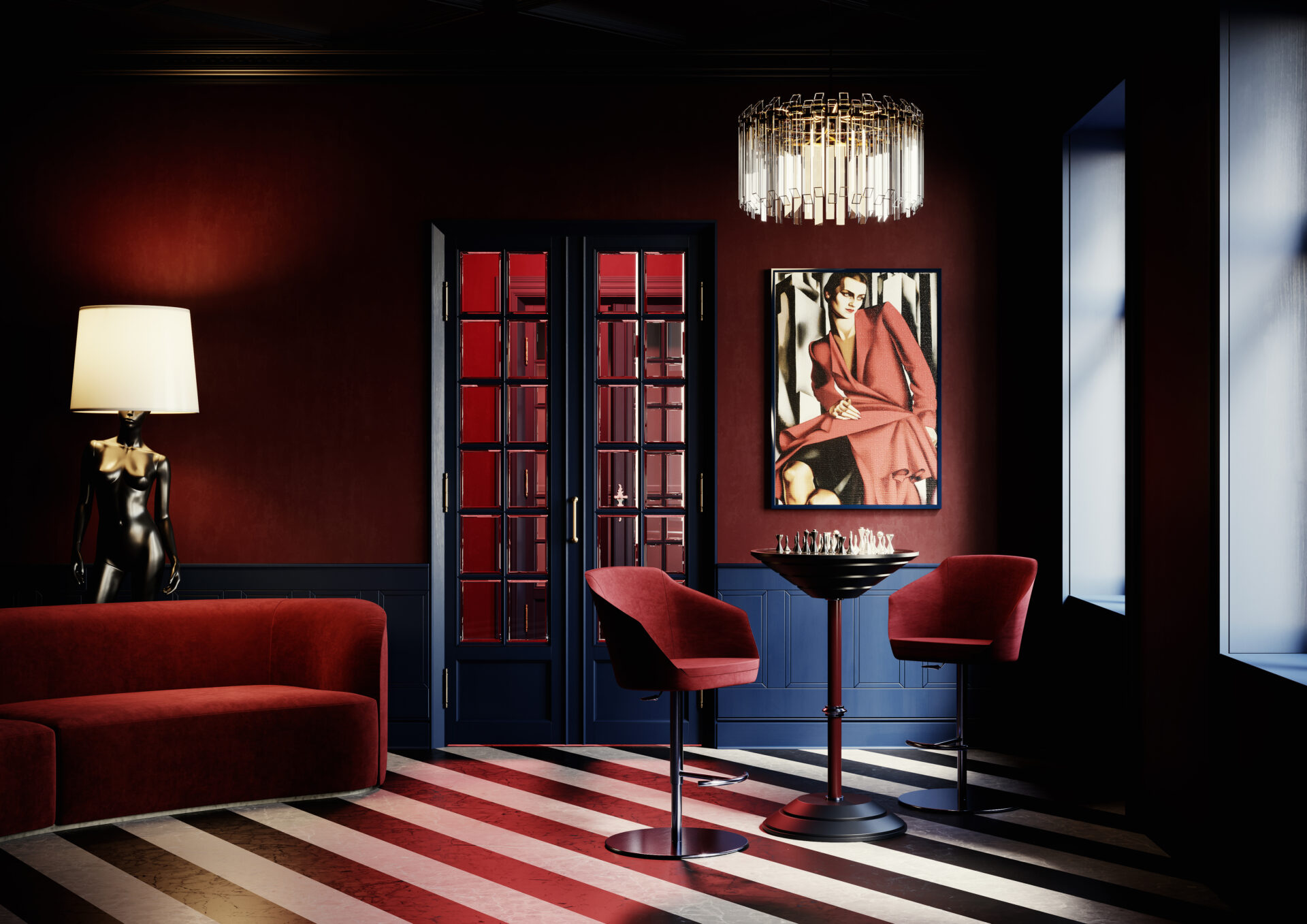 Mesa de Xadrez e Gamão Goemon