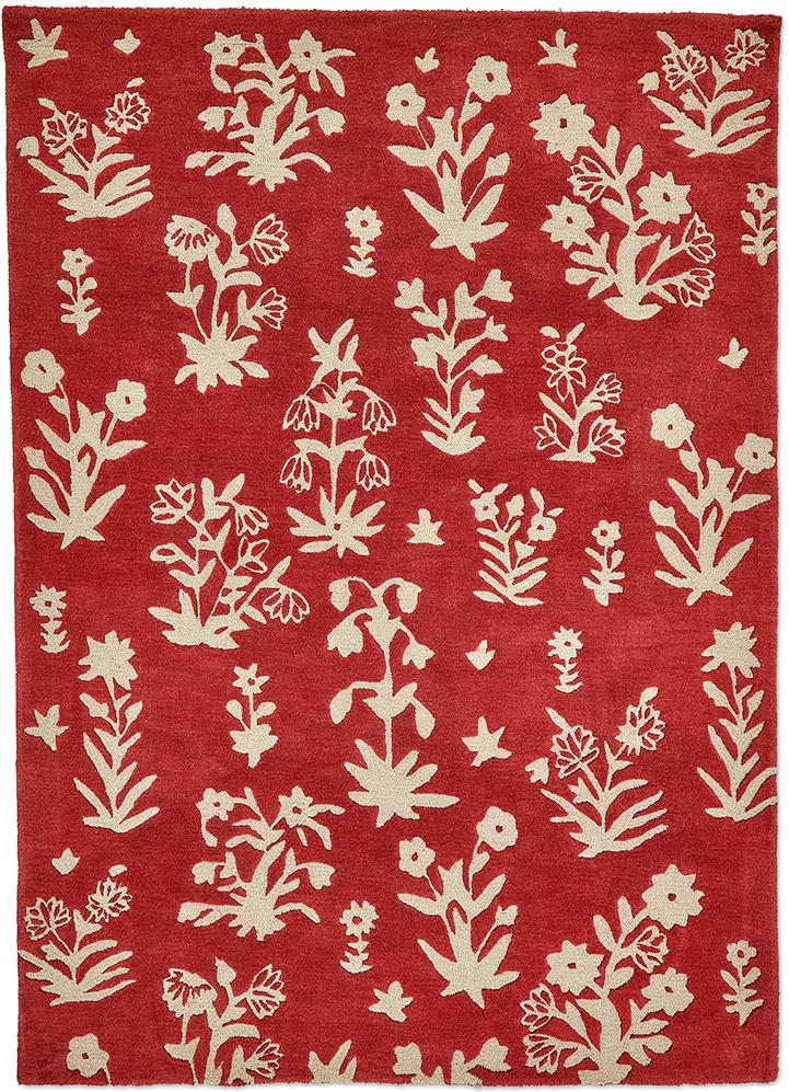 Tapete Woodland Glade Vermelho Damasco | Tamanho: 250 × 350 cm