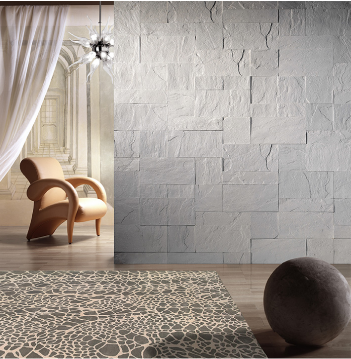 Tapete Diamant Bege / Cinzento Anodado à Mão