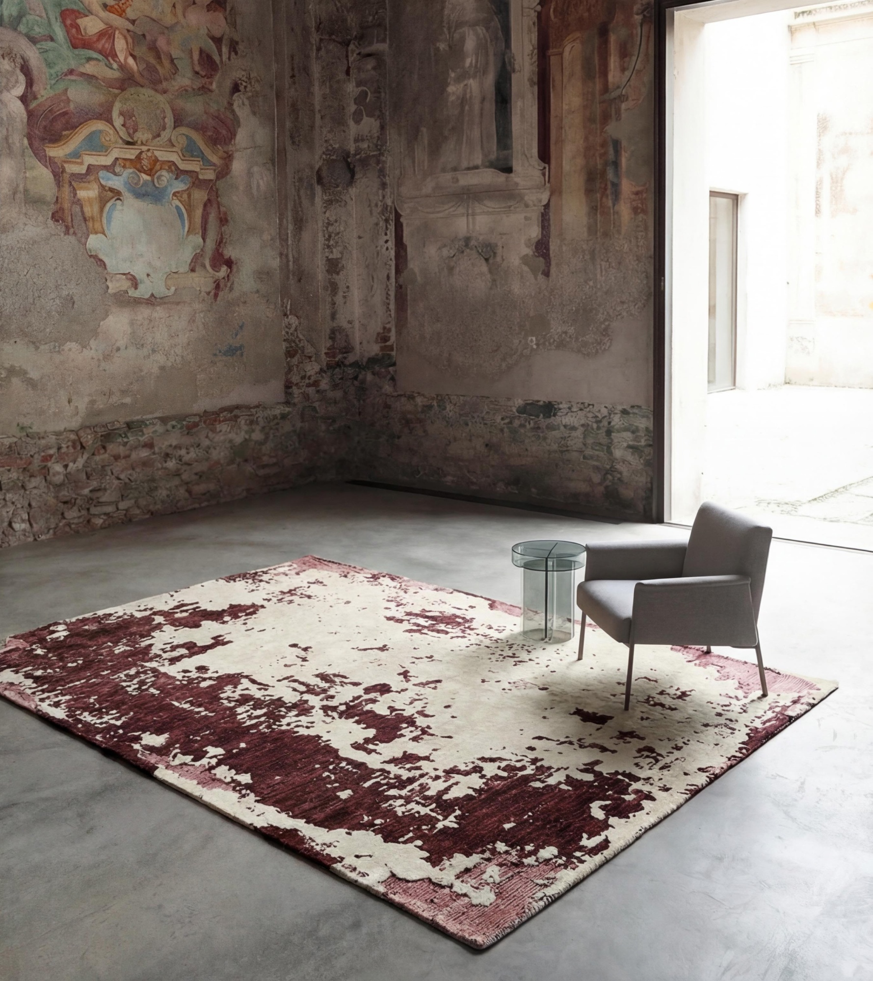 Tapete Wine Weathered Canvas