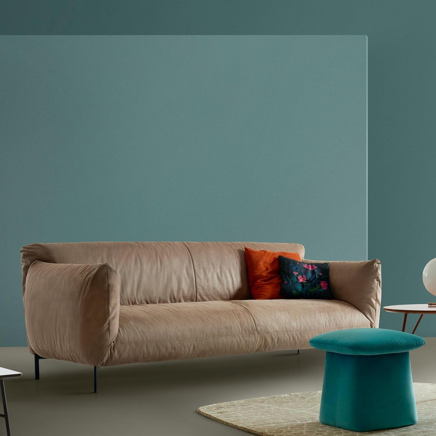 Pufe Azul-petróleo Bulè