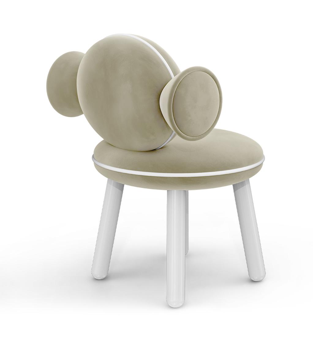 Cadeira puff Lollipop creme