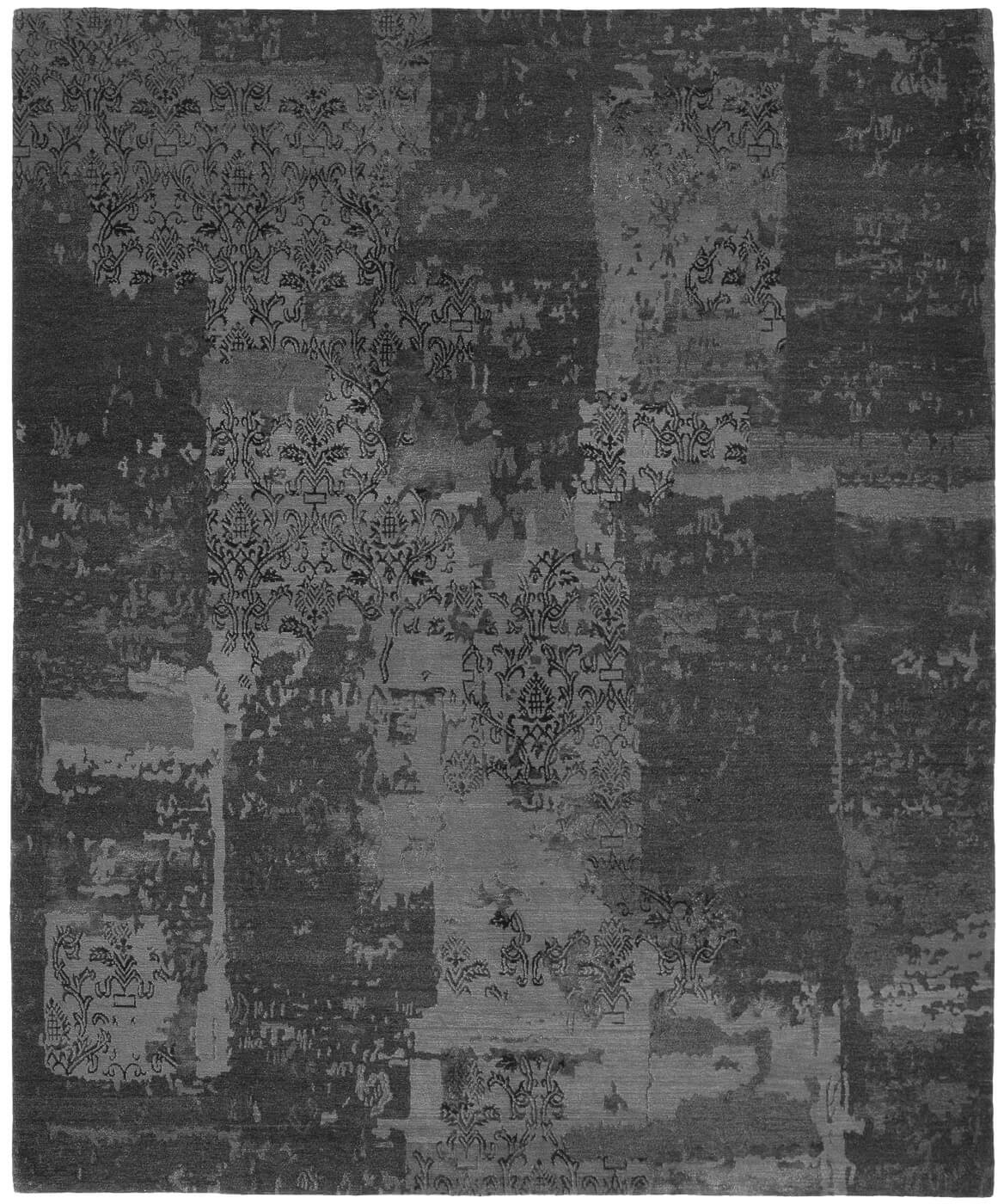 Tapete Boro 10 Preto | Tamanho: 200 × 300 cm