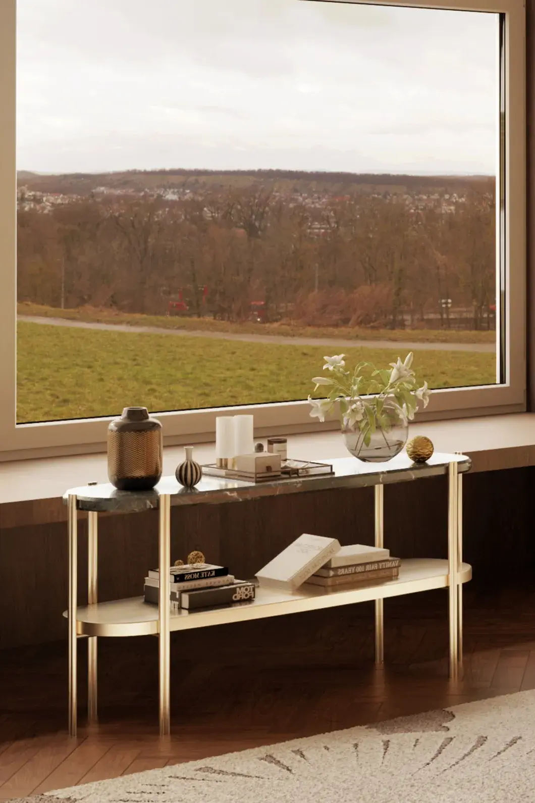 Mesa de Apoio Comprida Crest