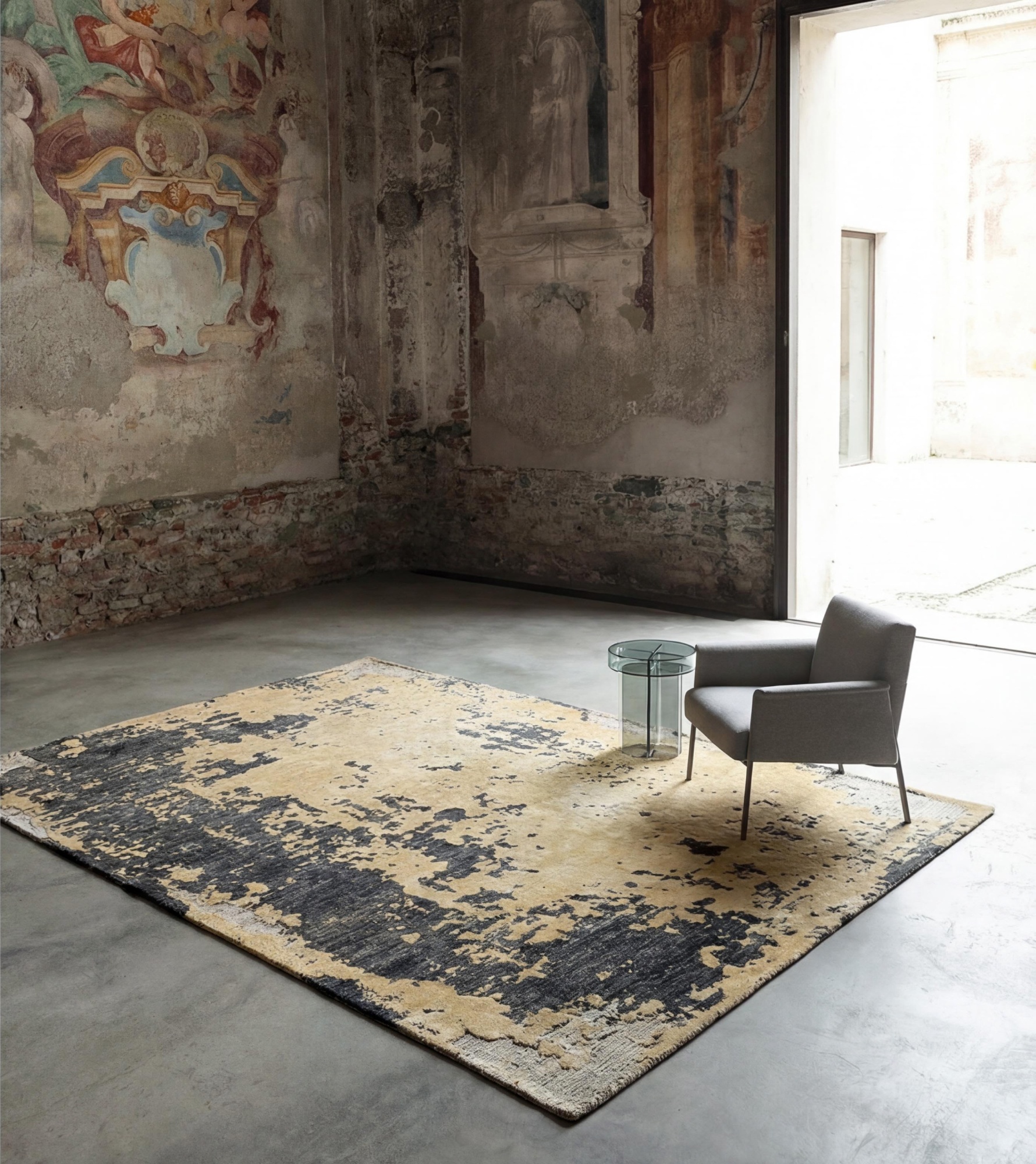 Tapete Charcoal Weathered Canvas