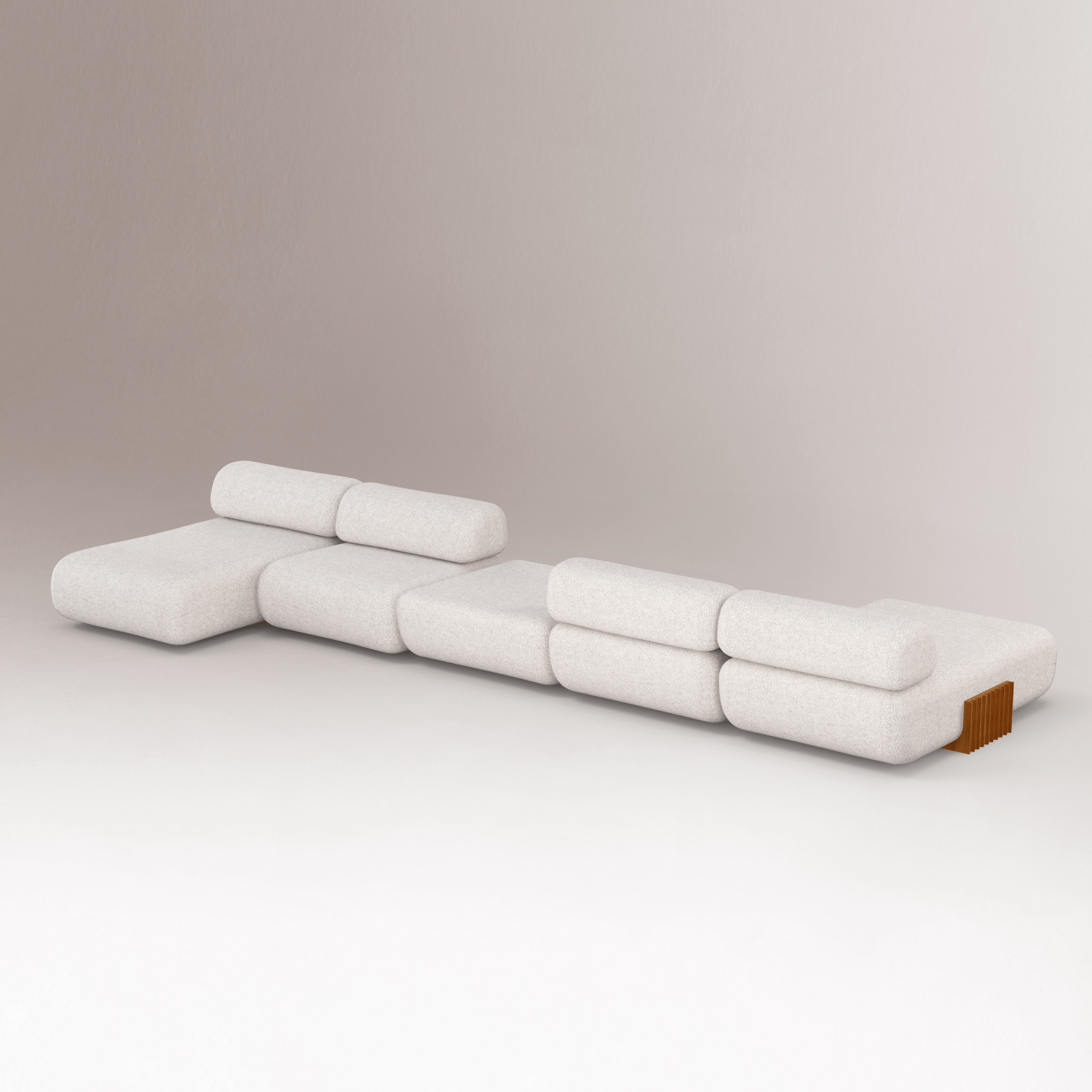 Sofá Modular em Madeira Carmel