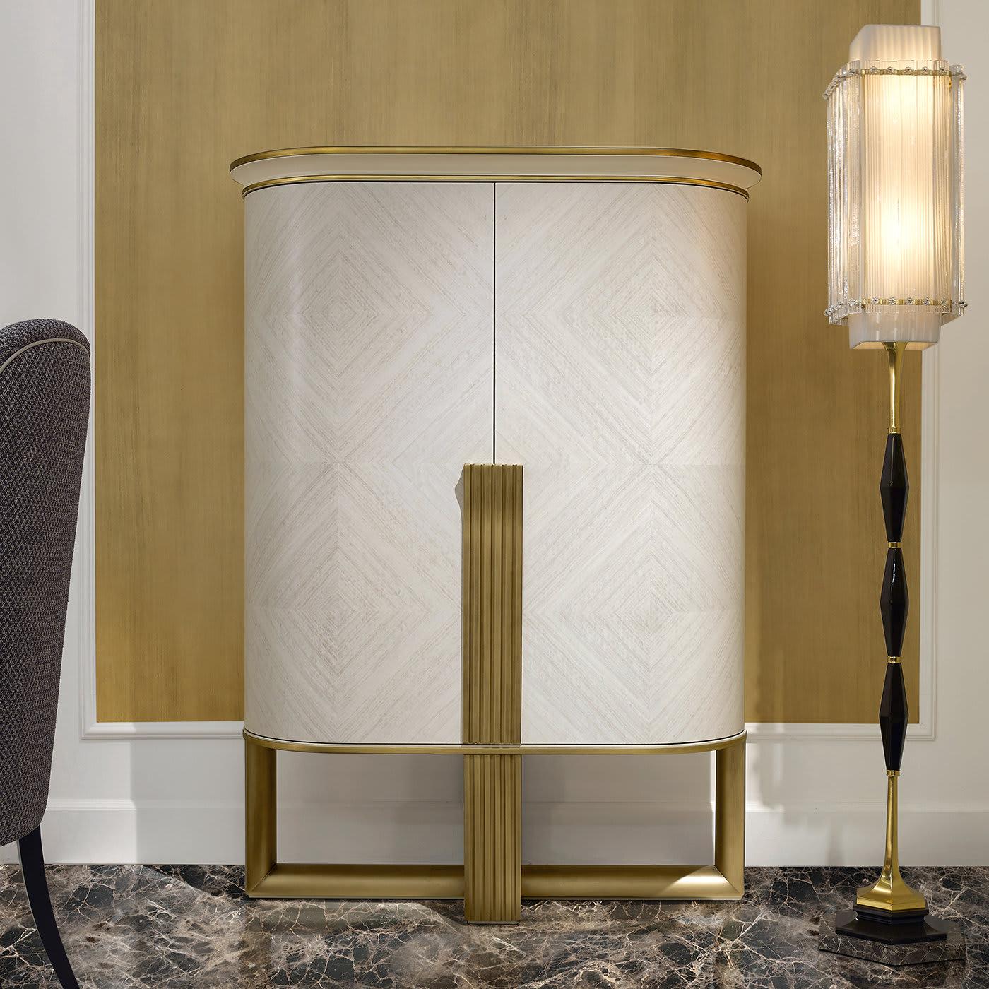 Armário bar Oliver dourado