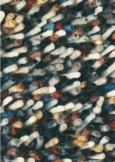 Tapete Shag Lã Feltrada Multicolor Rocks | Tamanho: 170 × 240 cm