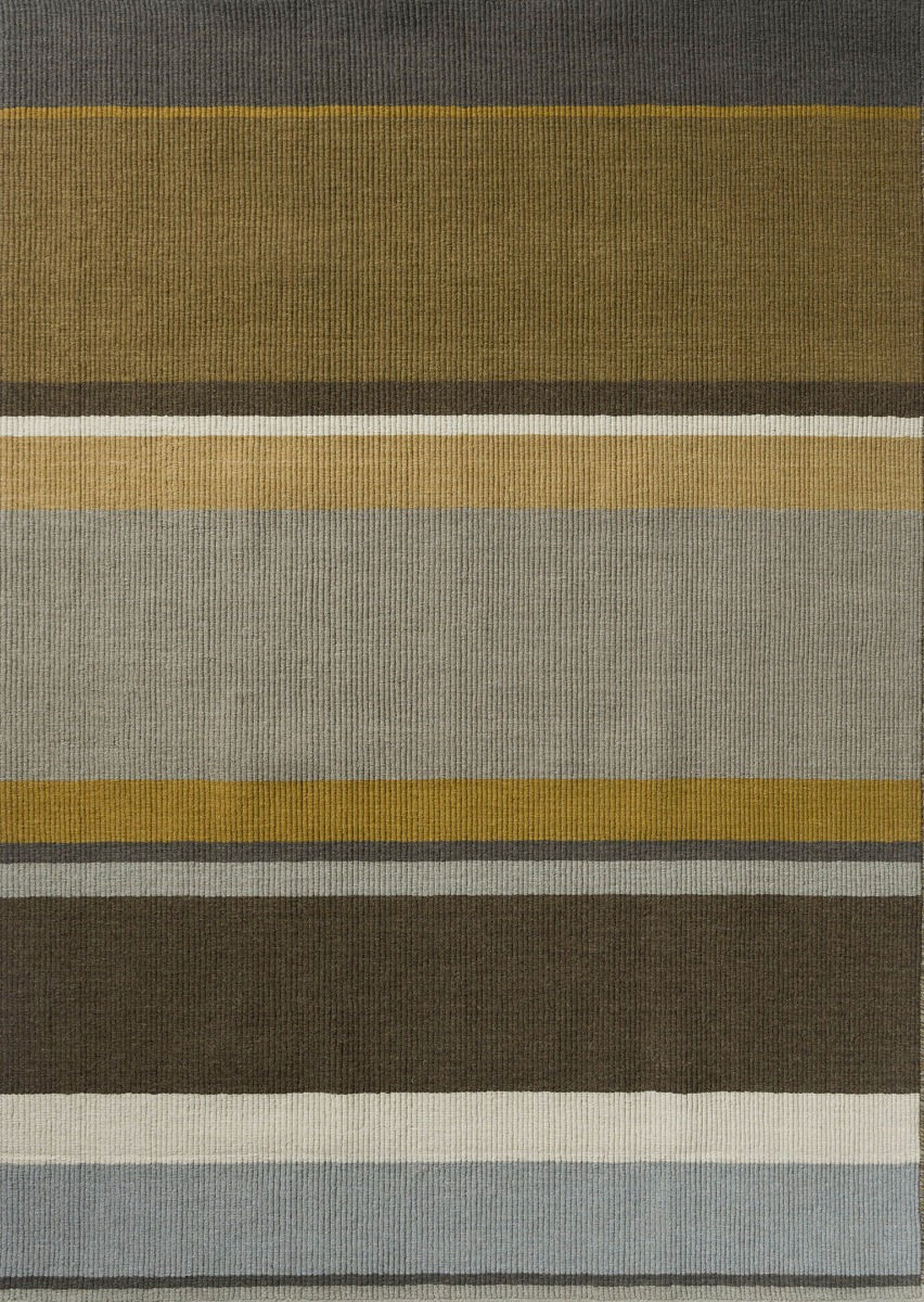 Tapete Artisan Stack Ocre Tecido Plano | Tamanho: 250 × 350 cm