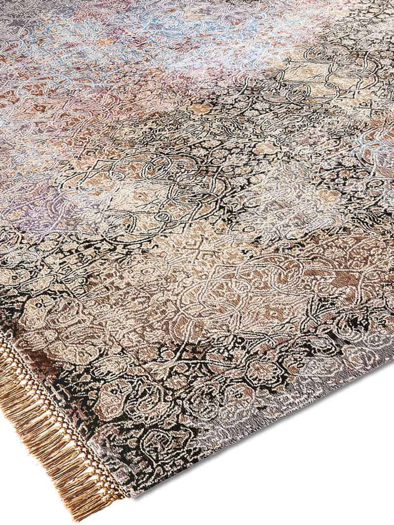 Tapete Ferahan Splash Tecido à Mão | Tamanho: 140 × 210 cm