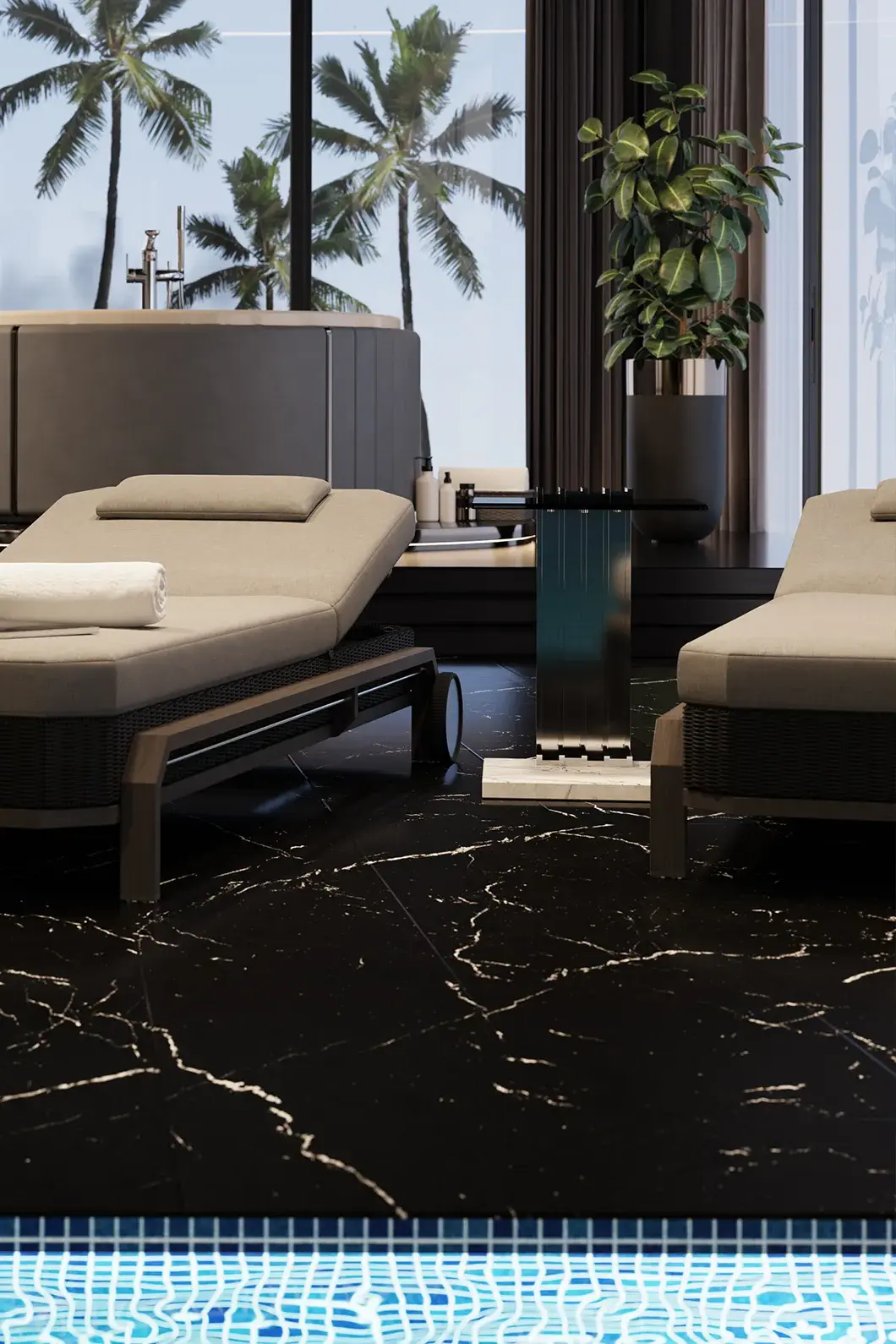 Mesa de apoio cinzenta Whirlwind - 3